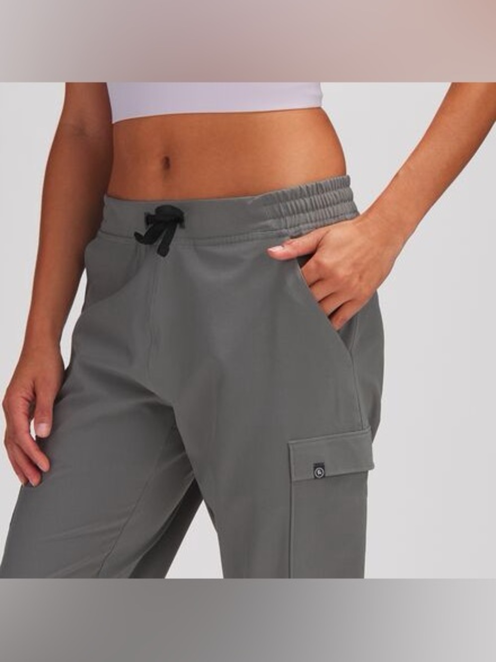 NWT Backcountry On The Go Cargo Pants Gargoyle Gray Women’s Size M Hiking Travel